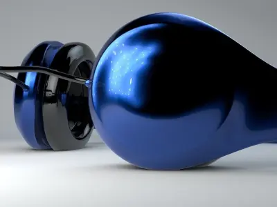 Headphones beats Low-poly 3D model