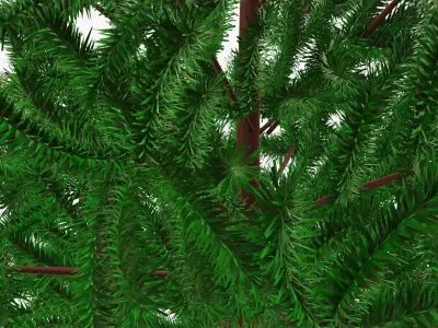 Fir tree artificial 03 3D model