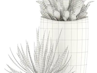 Plants collection 99 Awesomeplanters 3D model