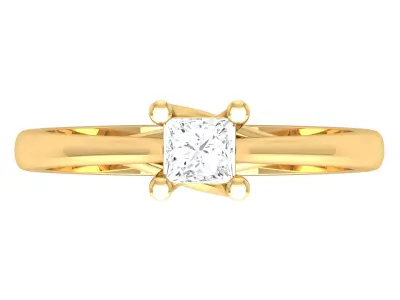 Luxury Green Stone Rings for Engagement 3D print model