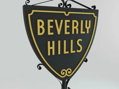 Beverly Hills Sign 3D model