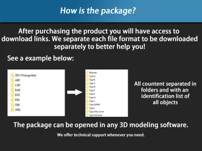 Outlet Pack House Decoration Low-poly 3D model