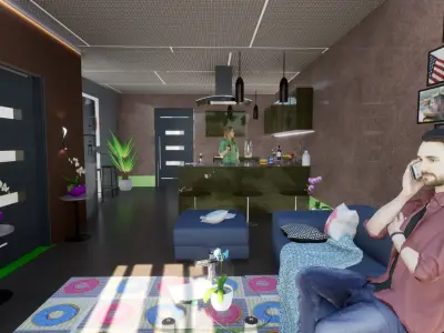 Apartments Interior Free 3D model