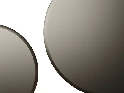 Cattelan Italia Hawaii Round Luxury Mirror Low-poly 3D model