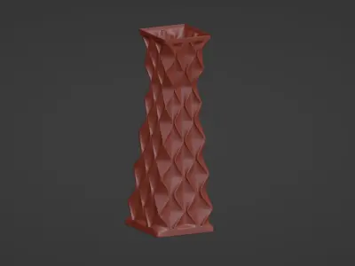 Vase math rhombus 3D print model