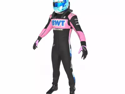 F1 Alpine Suit 2024 3D model