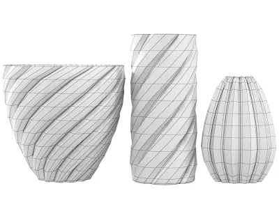 Vases Archimede Seguso Murano 3D model