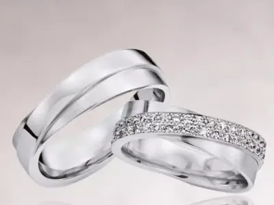 Wedding rings 219 3D print model