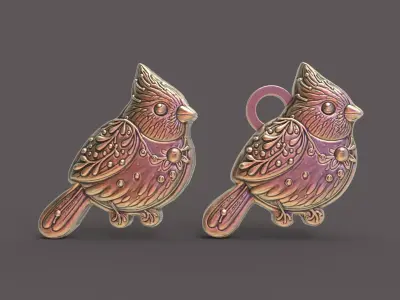 bird cookie decor 3D print model