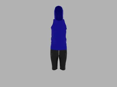 Sport Suit Low-poly 3D model 19