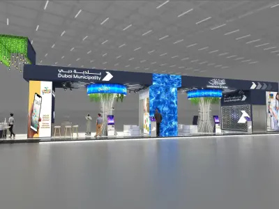 25x6 DUBAI MUNICIPALITY STAND 3D model