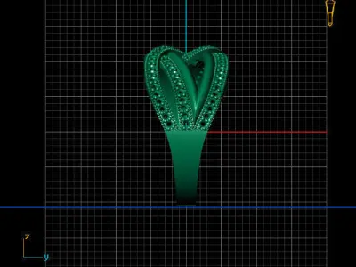 Women Stone Rings Diamond 3D print model purchase