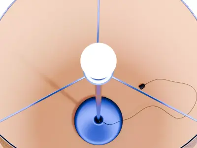 Floor Lamp Low-poly 3D model