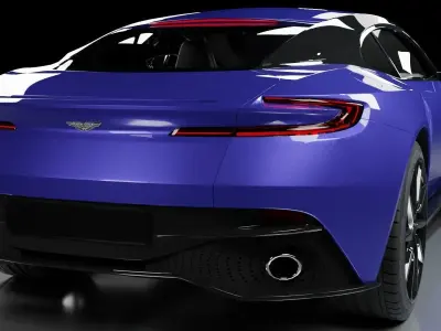 Aston Martin DB11 Low-poly 3D model