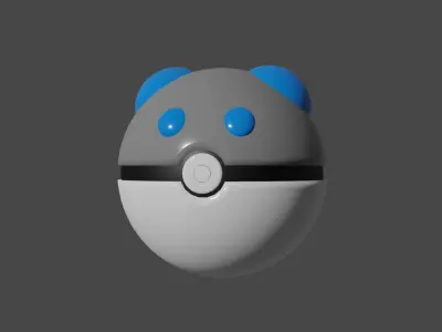 Pokeballs pokemon ball Free 3D model