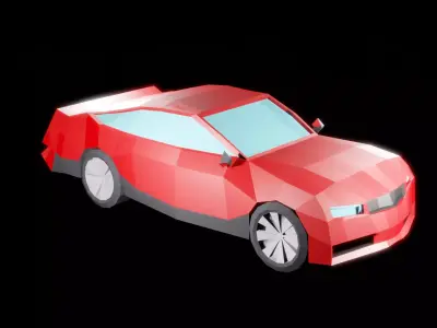Loy poli car Free 3D model