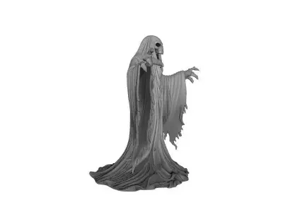 White Ghost Horror Halloween 3D Printed Spooky Decor Model 3D print model
