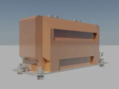 Medium voltage current transformer GIS-12f Free 3D model