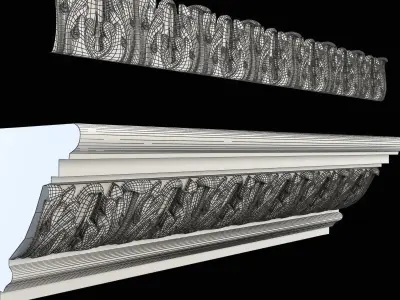 Cornice and moulding CNC 3D print model