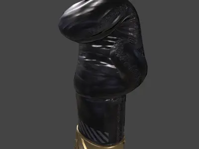 boxer gloves statues 3D model