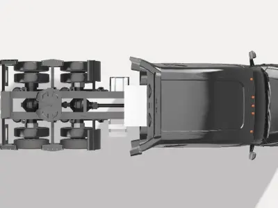 Cascadia Freightliner and Tanker 3D print model