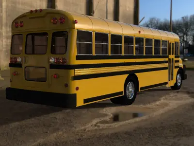 Rosmo MB School Bus 3D model
