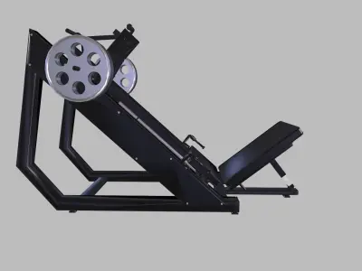 Leg press machine 3D model