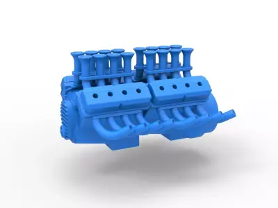 Engine 2 V8 Version 4 Scale 1 to 25 3D print model