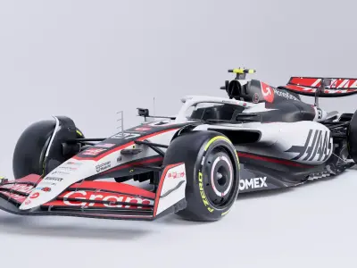 F1 2025 Haas VF-25 Formula 1 Race Car Low-poly 3D model Low-poly 3D model