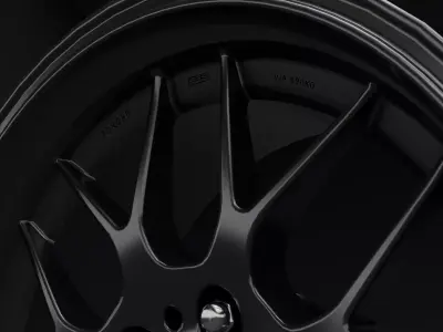 BBS RG-R Car Rim Low-poly 3D model