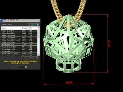 Panther pendant 3D print model 3D print model