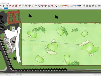 Sketchup Sport - Golf 104 3D model