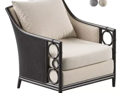 McGuire Lounge Chair MCA81 3D model