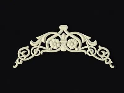 Central decor ornament for furniture 3D model 156