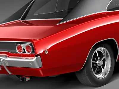 Dodge Charger 1968 3D model