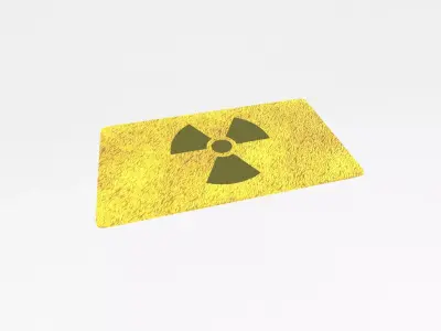Cartoon Carpet v1 001 Low-poly 3D model