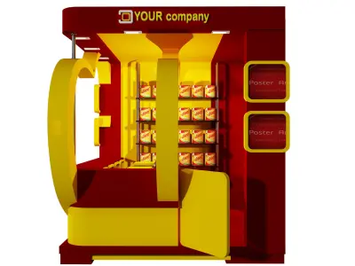 Booth Exhibition Stand a433 3D model