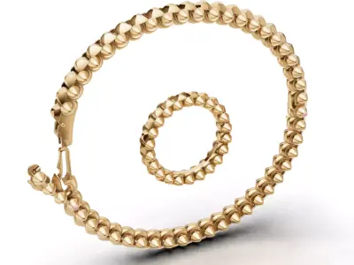 clash bracelet 3D print model