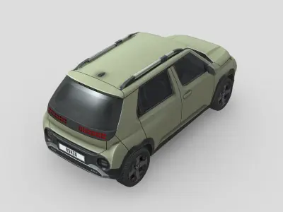 Hyundai Inster 2025 Low-poly 3D model