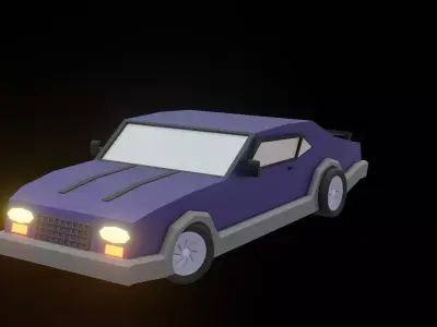 Detailed Car 3D Model for Racing Games Renders and Simulations Low-poly 3D model