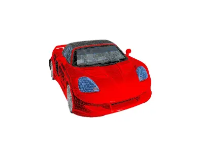 Toyota MR2 Spyder Low-poly 3D model
