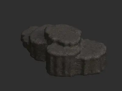 Cave Platform 4 - Base Free low-poly 3D model