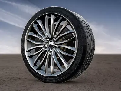 Alfa Romeo 8C Spider Rims 3D model