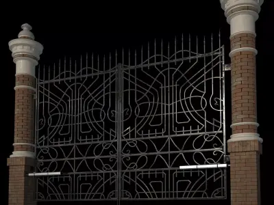 gates automatic opener modern 3D model