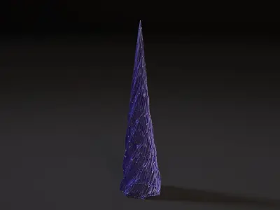 Christmas tree decor icicle 2 3D print model