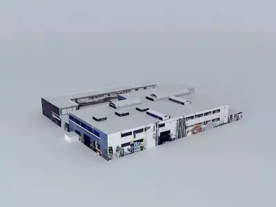 North Hangar Free 3D model