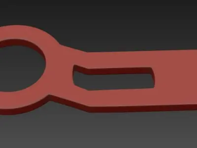 TOW HOOK  3D print model