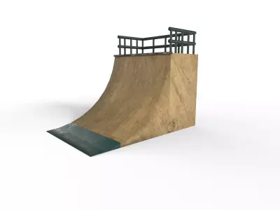 skate ramp Free 3D model