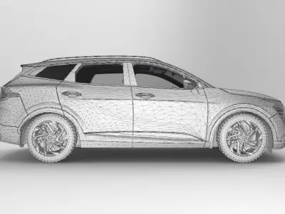 Kia Sportage 2022 Interior 3D model