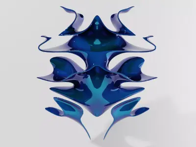Abstract Gyroid Geometric Shape 3D model